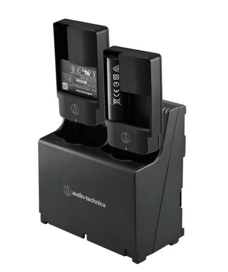 TWO-BAY HANDHELD AND BODY-PACK CHARGING STATION WITH POWER